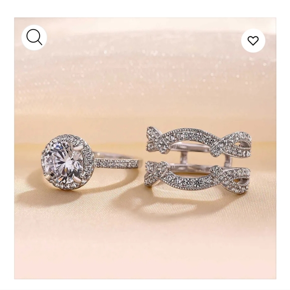 NWT Maxine halo ring enhancer insert size 8 925 sterling - Picture 10 of 12